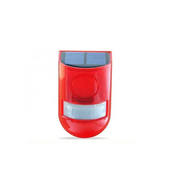 Solar Alarm Flashing 6 LED Light Motion Sensor Detector Security 129dB Siren
