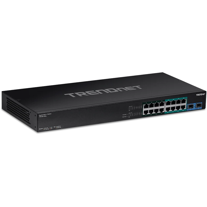 TRENDNet 18 Port Gigabit 4PPoE PoE++ Switch (TPE-BG182G)