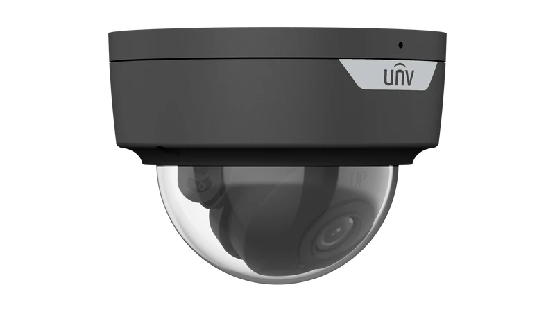 Uniview 5MP LightHunter Fixed IR Dome Network Camera, IK10, IP67, 2.8mm Black (IPC325SS-ADF28K-I1-BK)