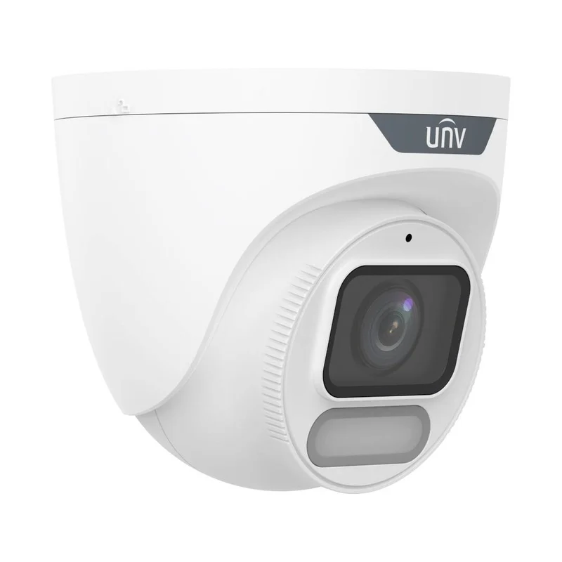 Uniview 4MP Colorhunter Turret Camera,Wise-ISP OwlView, Mic, Warm Light, 4mm (IPC3624SR-ADF40KM-WP)