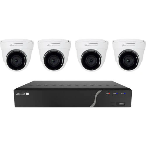 Speco 8 channel NVR with 4TB and 4 Digital Deterrent Turret Cameras (SPE-ZIP84T4)