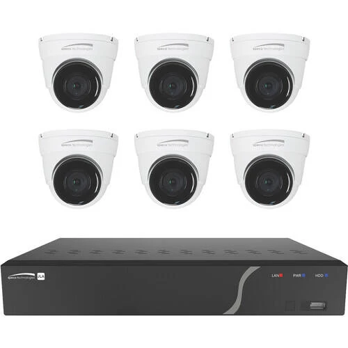 Speco 8Ch H.265 NVR + 5 Outdoor IR 5MP IP Cameras and 1 4K AI camera, 2.8mm, 2TB (SPE-ZIPK8TA)