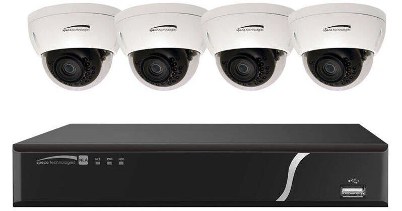 Speco 8 Channel Zip Kit with 4 Domes, 2T HD (SPE-ZIPL84D2)