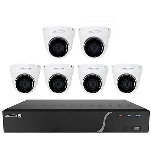 Speco 8 Channel Zip Kit with 6 Turrets ,2TB (SPE-ZIPL86T2)