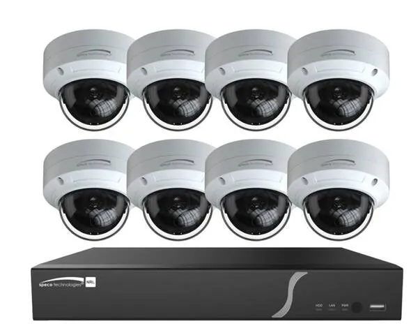 Speco 8 Channel Zip Kit with 8 Domes, 2T HD (SPE-ZIPL88D2)