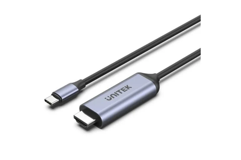 Unitek V1423B USB-C to HDMI Cable - 1.8m - Black + Grey Up to 8K 60Hz - HDCP2.3