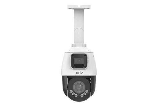 Uniview Network 2 x 2MP Lighthunter Dual-lens PTZ Camera, 2.8MM Fixed, 2.8~12mm (IPC9312LFW-AF28-2X4)