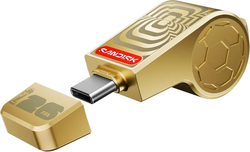 SANDISK USB-C Flash Drive: FIFA World Cup 2026™ - 128GB (Gold Edition)