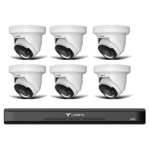 Luminys 8MP LumiLightBand IP Bundle Kit, 8 CH NVR 4TB, 6 x 8MP Turret Cameras (LM-K86-8B2A4)