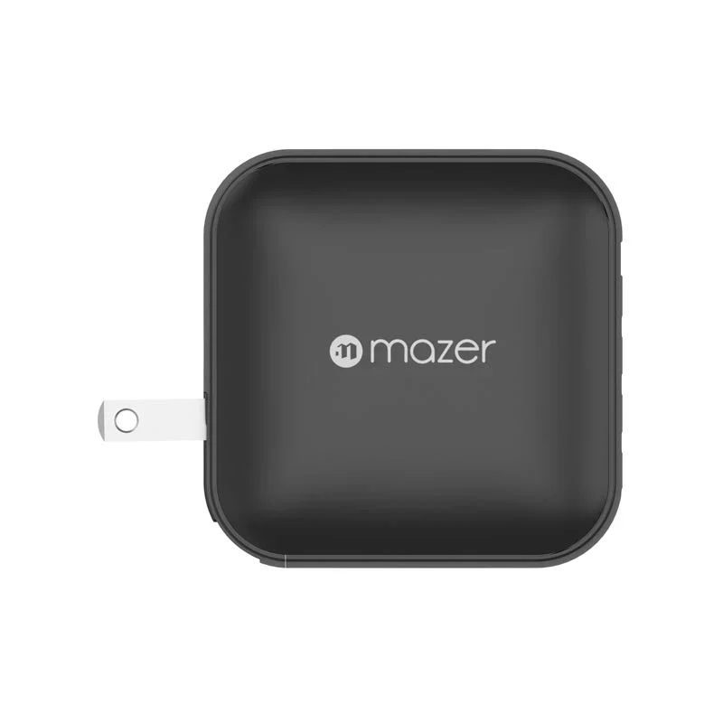 Mazer M-G100W-V5-BK PD100W 3C1A Travel Adapter with Changeable Plugs (Black)