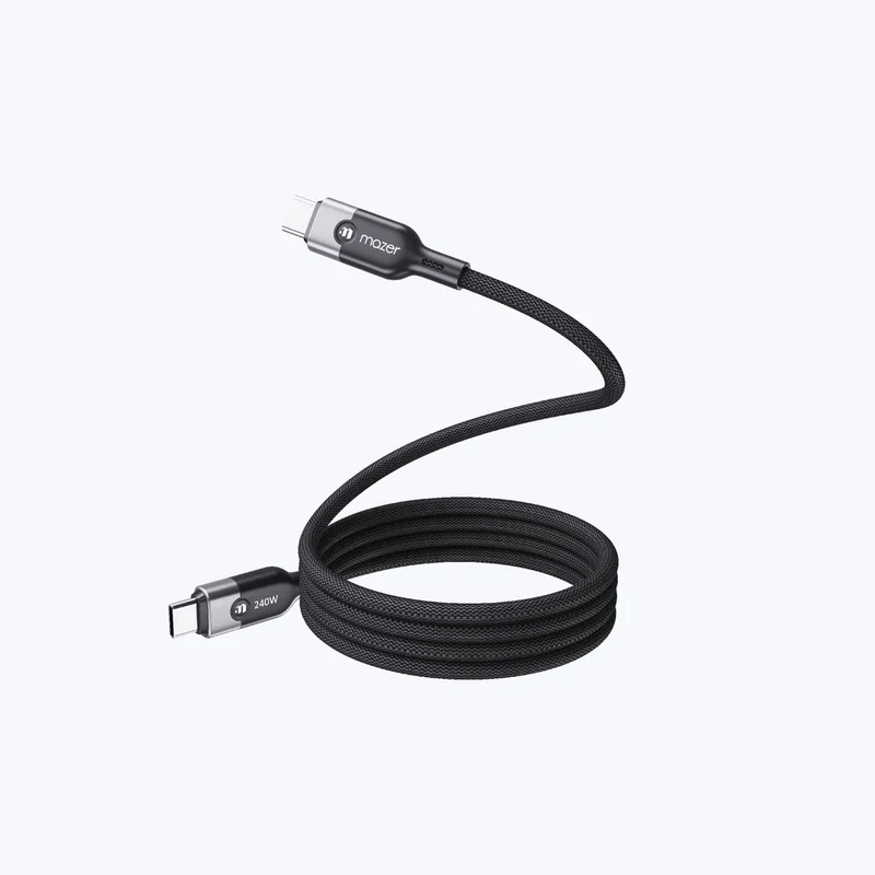 Mazer InfiniteLink Cobra2 240W USB C-C Magnetic Cable (1.25m) Black