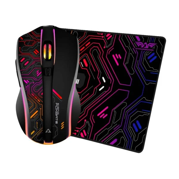 Armaggeddon Wireless Gaming Mouse Foxbat-iii Cyberpunk Black