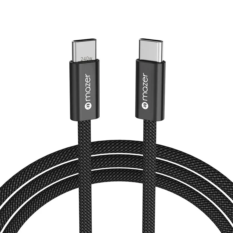 MAZER InfiniteLink FLEX2 240W USB-C Braided Cable (1M)
