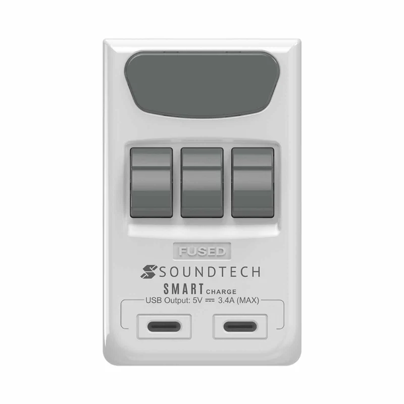 SOUNDTEOH PP-49C 3-Way Link Adaptor - White
