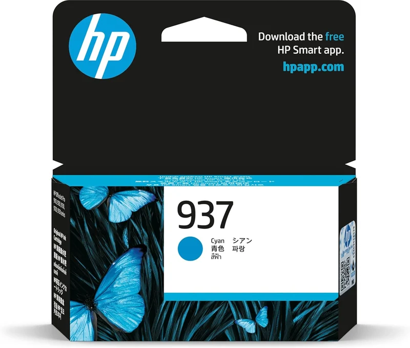 HP Original 937 Cyan Ink Cartridge