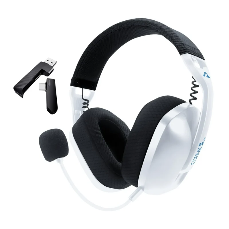 Armaggeddon Cosmic III Lite Bluetooth Wireless Gaming Headset (White)