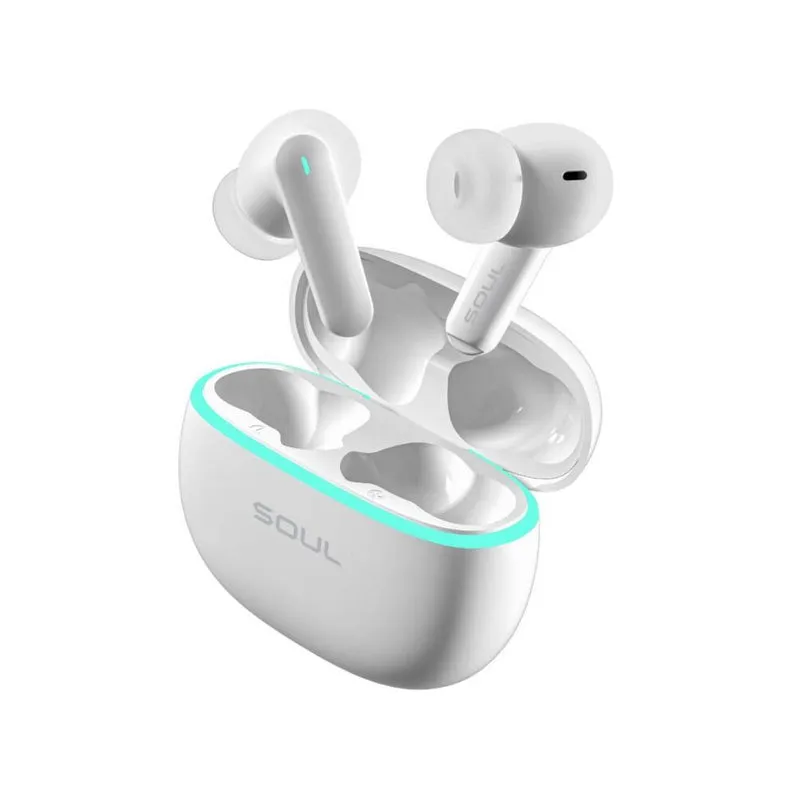 Soul S-Live 50 Premium Low Latency Wireless Earbuds (White)