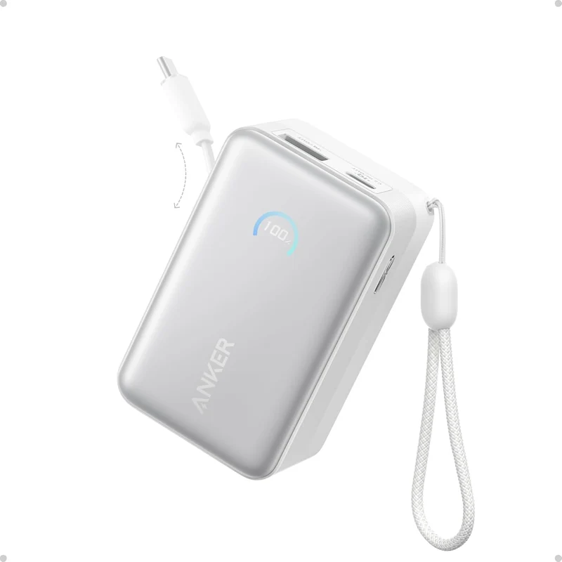 Anker Nano 10K 45W Power Bank with Retractable USB-C Cable