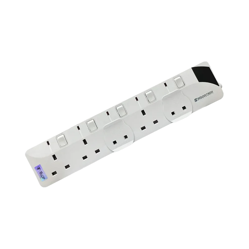 SoundTeoh PS-005A 5Way 3M Extension Socket (White)