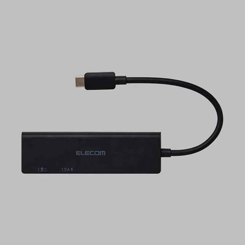 Elecom U3HC-H040PBK USB-C Hub 4 Ports 5GBPS
