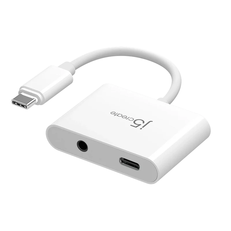 J5Create JCA122 USB-C to 3.5mm Audio with PD Adapter