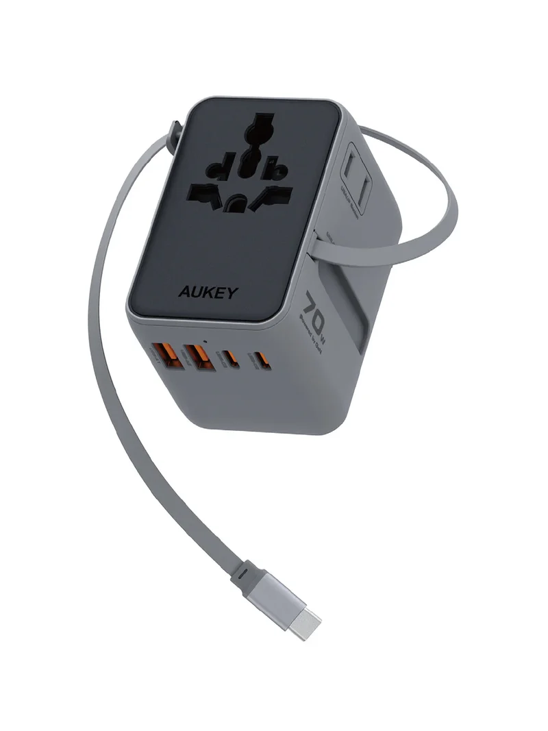 Aukey PA-TA14 Globe Reel 70W GaN Universal Adapter