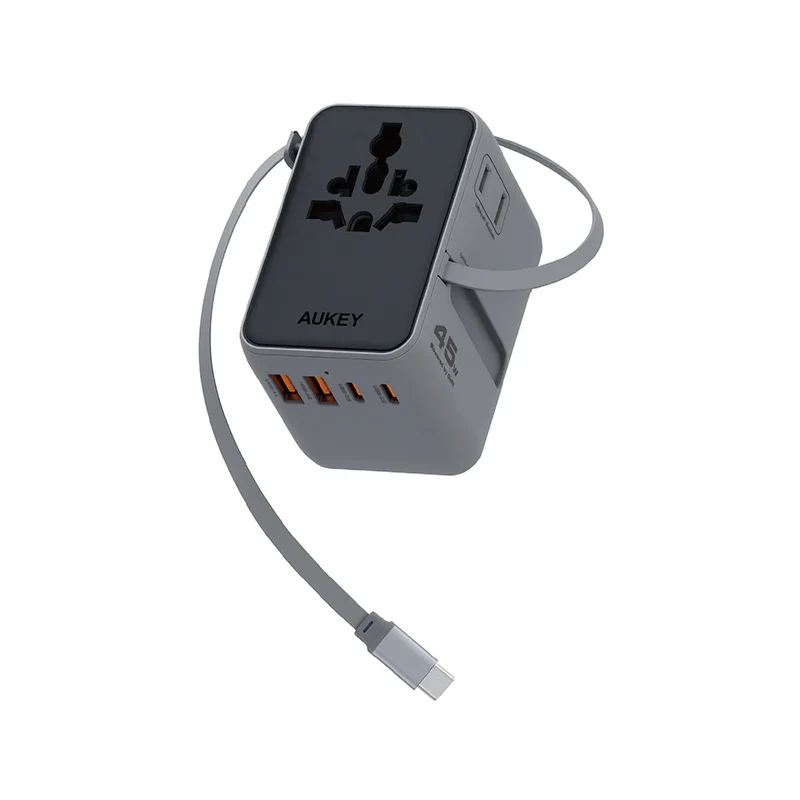 Aukey PA-TA13 Globe Reel 45W GaN Universal Adapter
