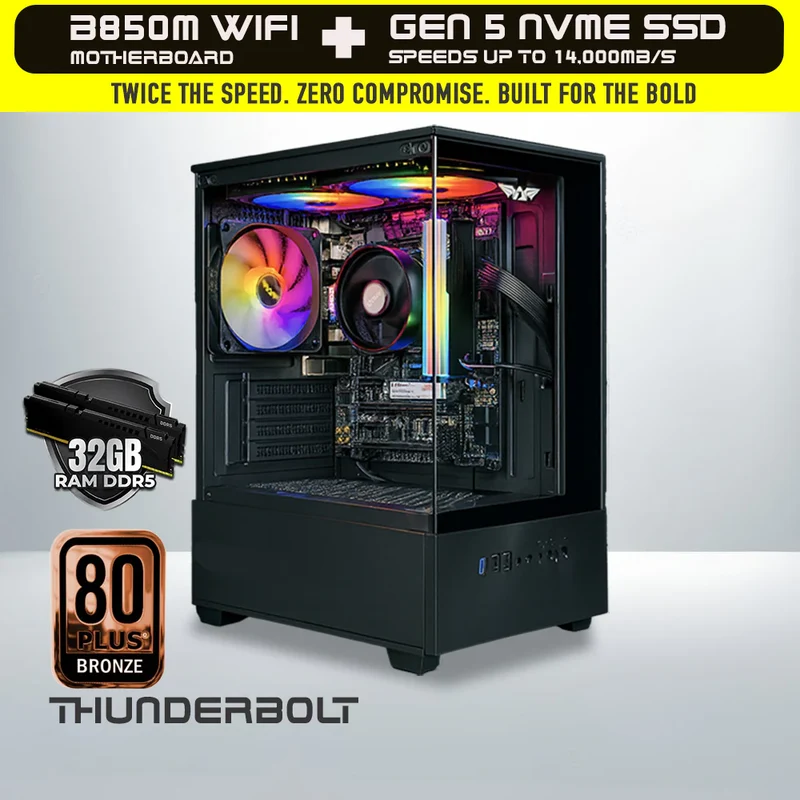 Armaggeddon RYZEN 5 PRO 8500G High-Speed Home & Office PC