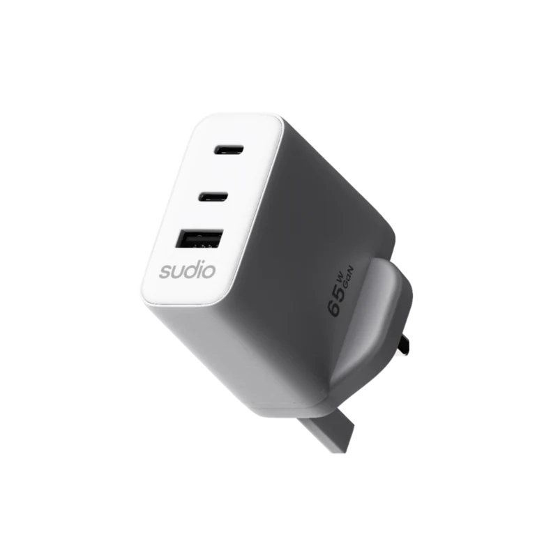 Sudio P3 Power Plug Type BF 65W Charger - White