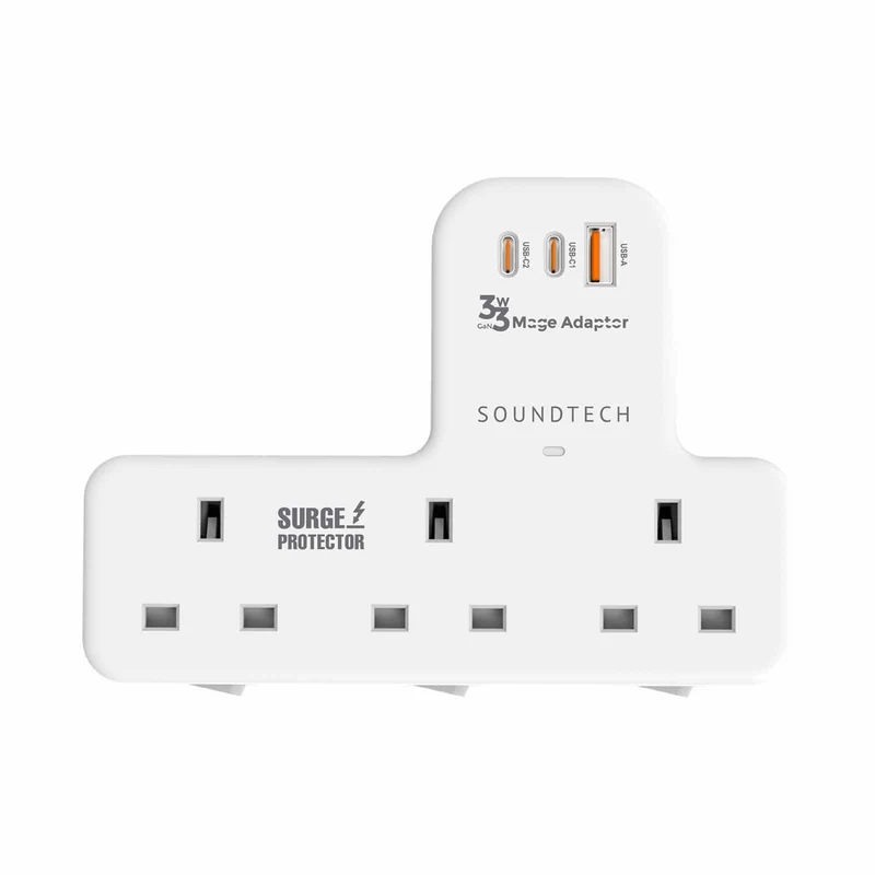 Soundteoh PE-333C 3-Socket Mage Adaptor
