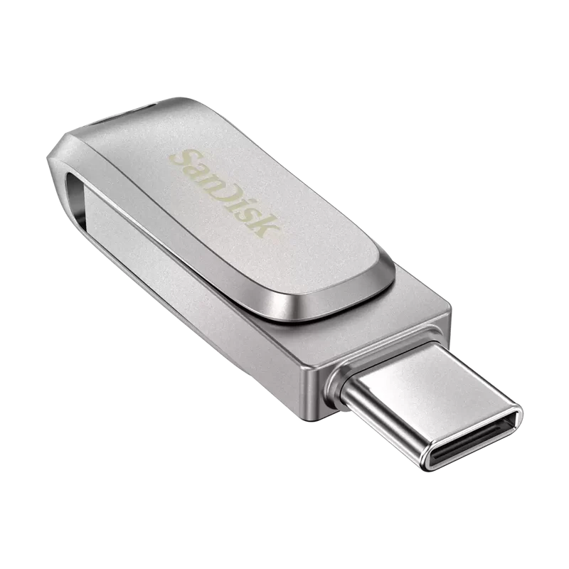 SanDisk Ultra Dual Drive Luxe USB Type-C™ Flash Drive - 256GB (Silver)